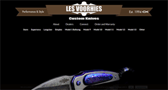 Desktop Screenshot of lesvoorhiesknives.com